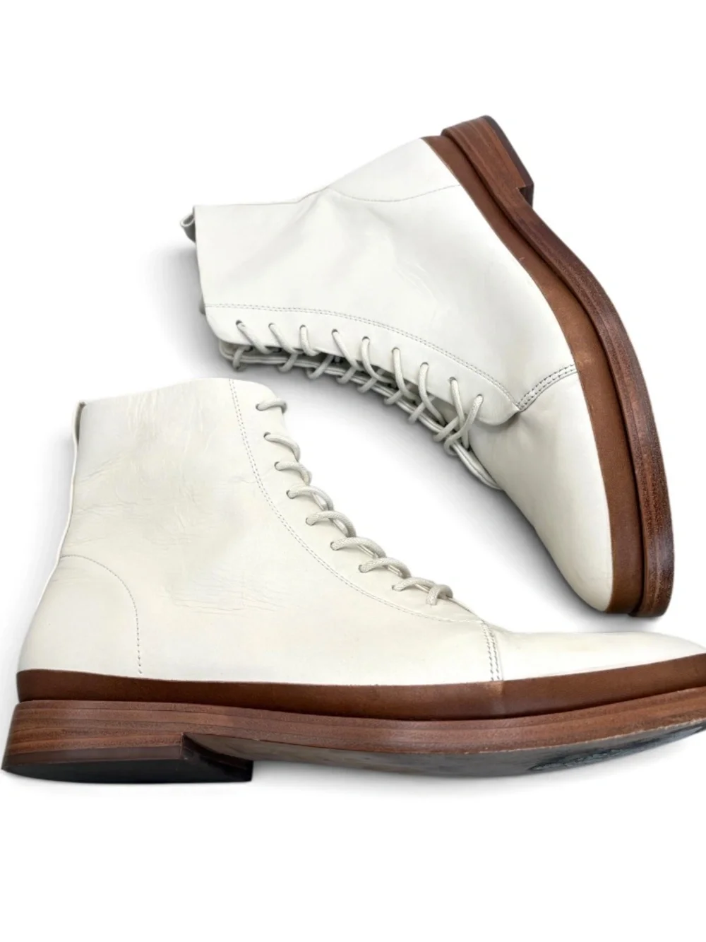 Vince Cooper Ankle Boots in Milk Size 10M EUR 41